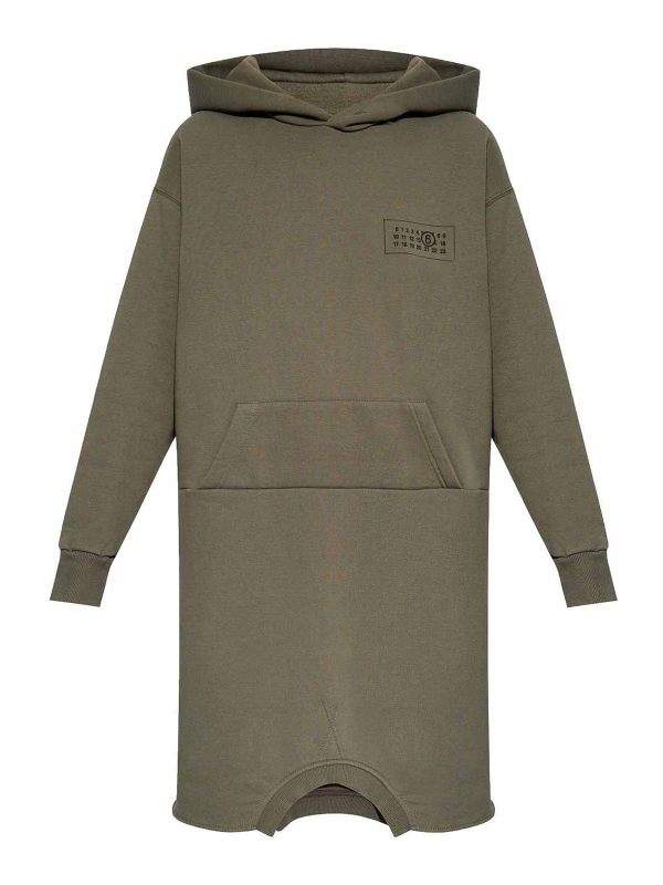 MM6 Maison Margiela Robe Au Genou - Gris