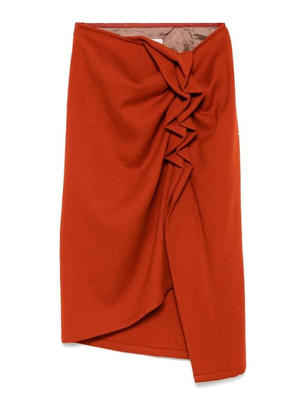 Dries Van Noten Jupe Midi - Marron