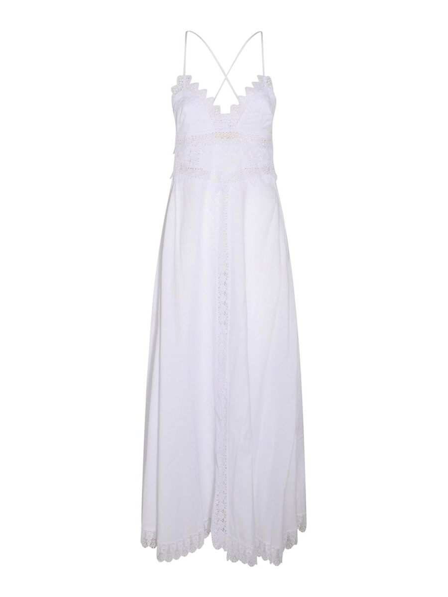 Charo Ruiz Robe Au Genou - Blanc