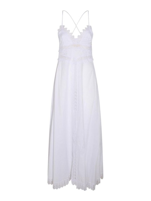Charo Ruiz Robe Au Genou - Blanc