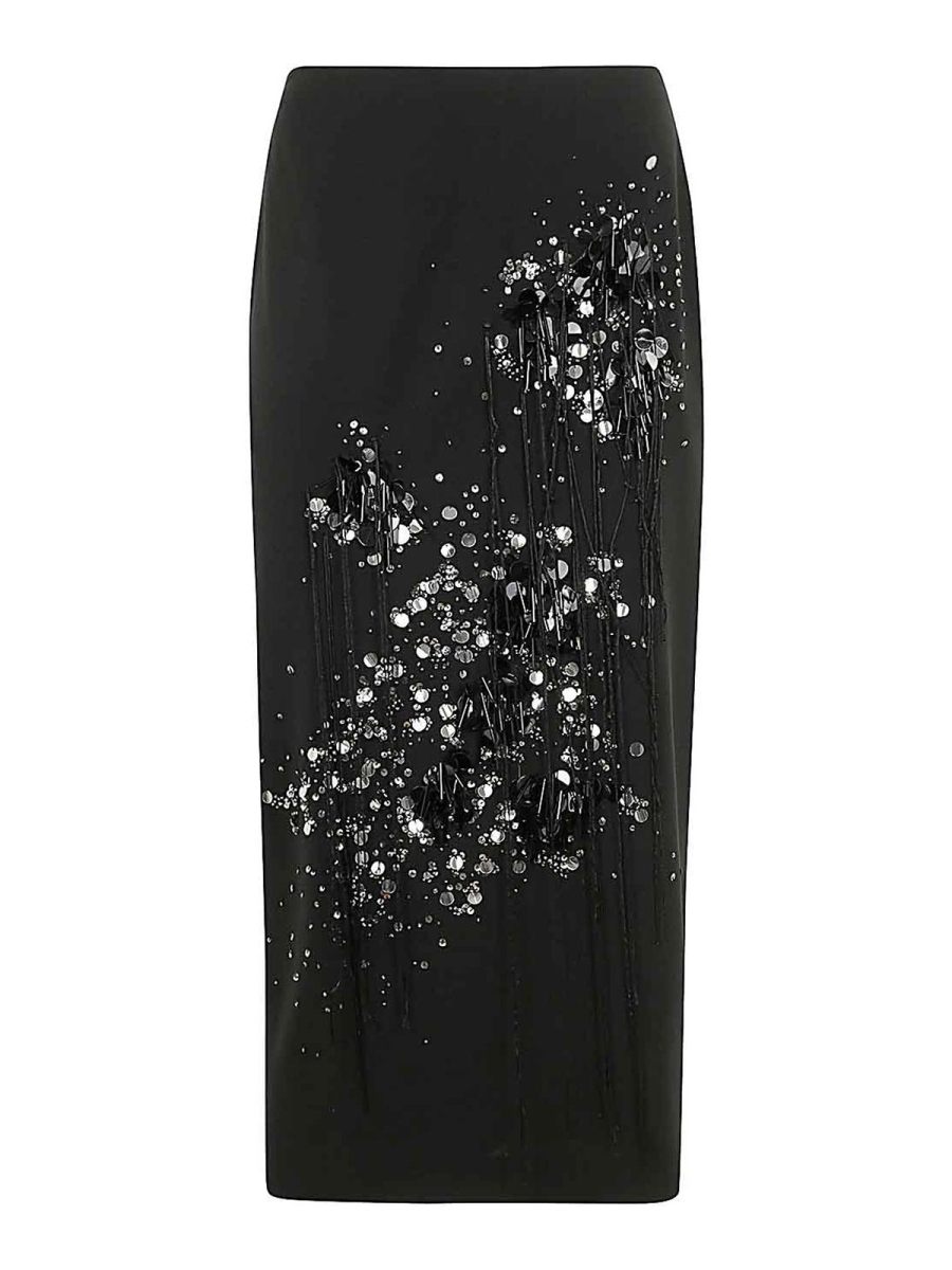 Mantu' Jupe Midi - Noir