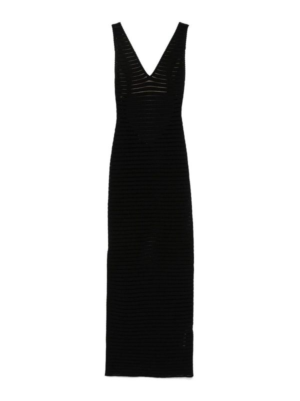Elisabetta Franchi Maxi Robe - Noir