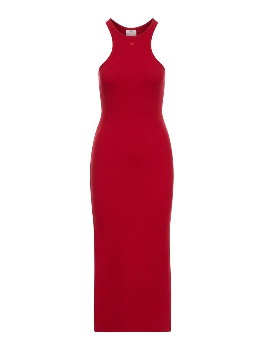 Courreges Maxi Robe - Rouge