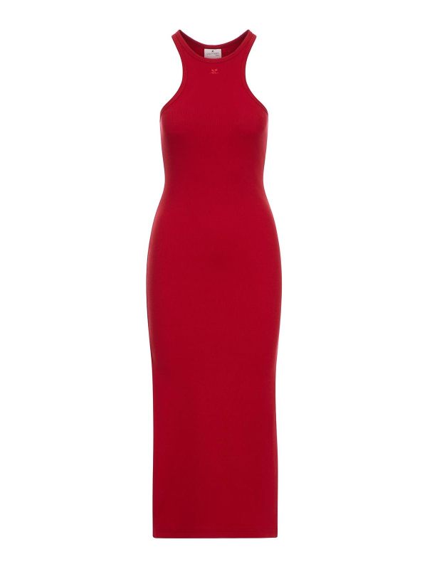 Courreges Maxi Robe - Rouge