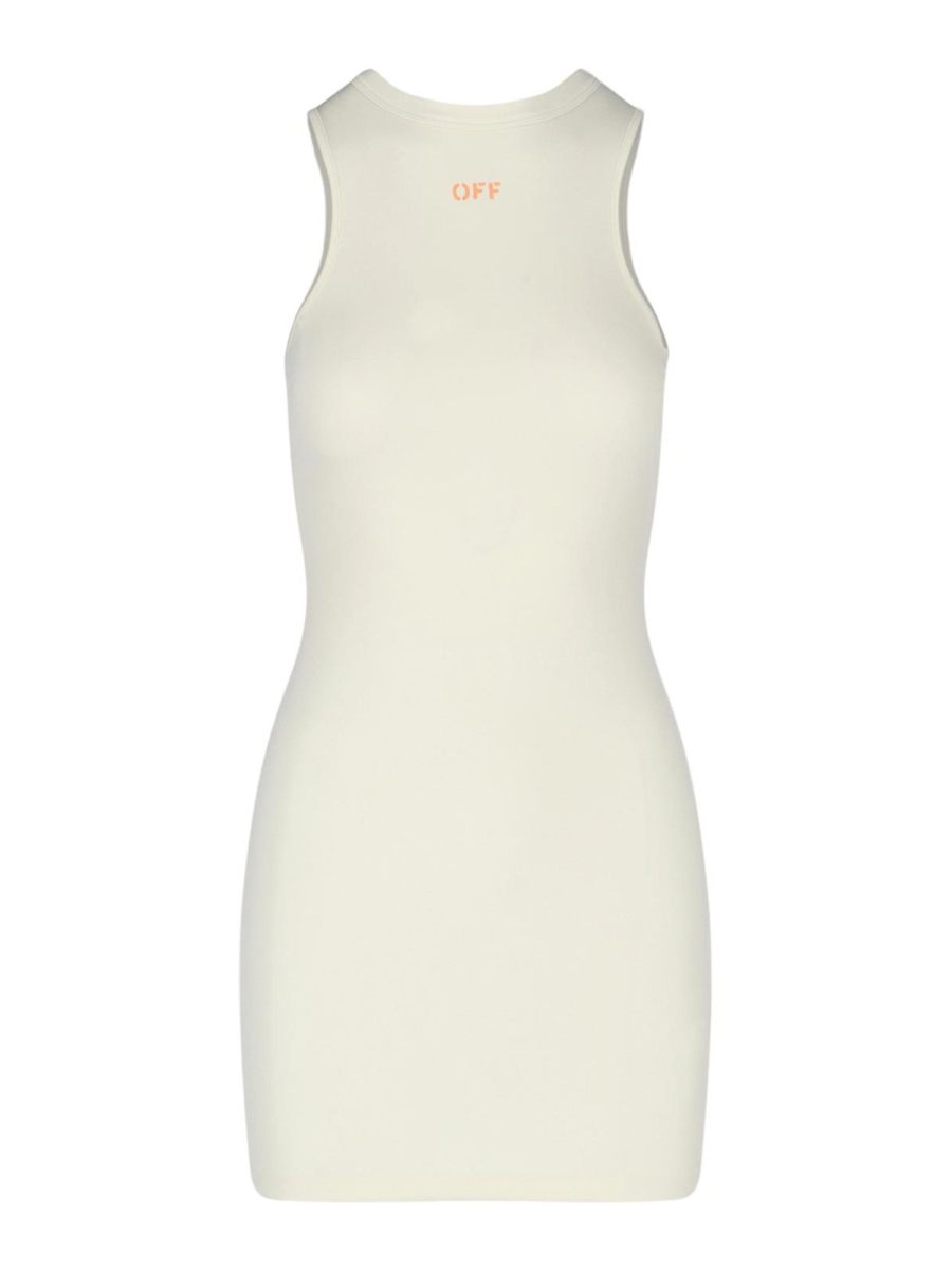 Off-White Robe Courte - Blanc