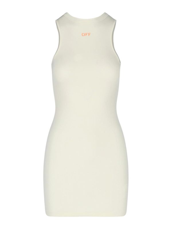 Off-White Robe Courte - Blanc