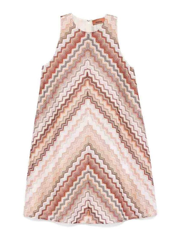 Missoni Robe Au Genou - Marron