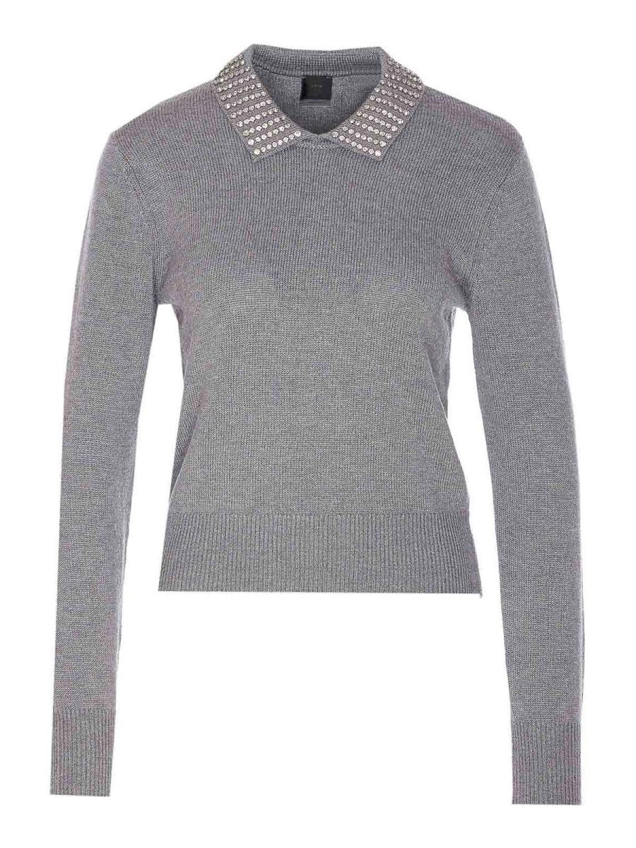 Pinko Pull Col Rond - Gris