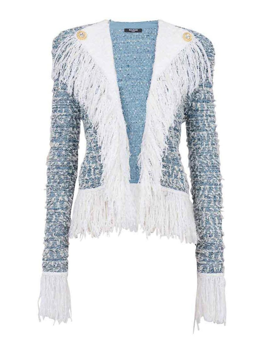 Balmain Cardigan - Bleu