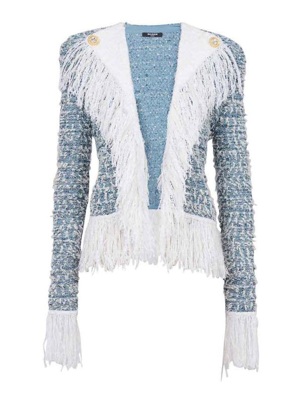Balmain Cardigan - Bleu