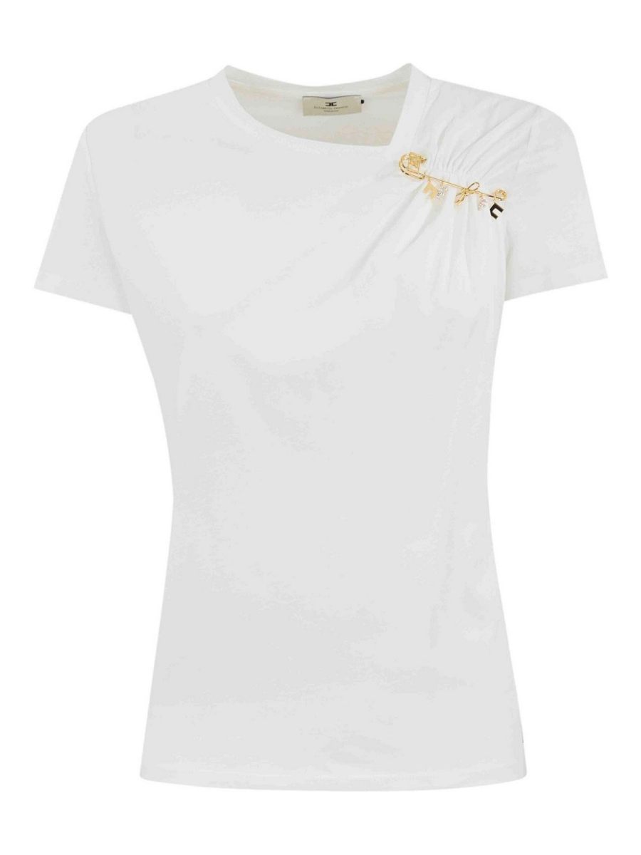 Elisabetta Franchi T-Shirt - Blanc