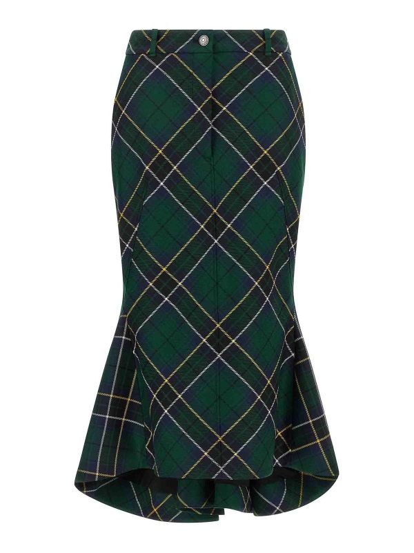 Alexander Mcqueen Jupe Midi - Vert
