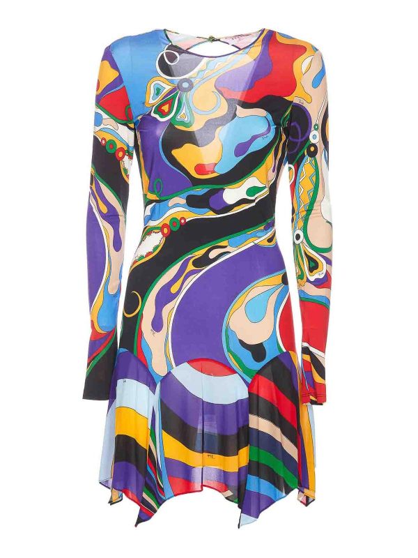 Emilio Pucci Robe Courte - Multicolore