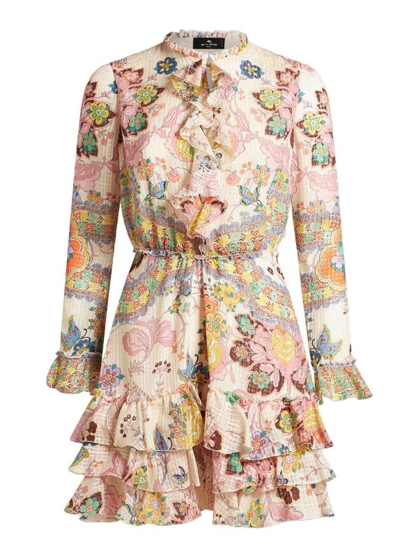 Etro Robe Courte - Multicolore