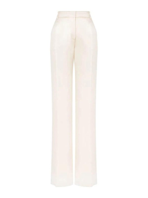 Alberta Ferretti Pantalons Décontractés - Crème