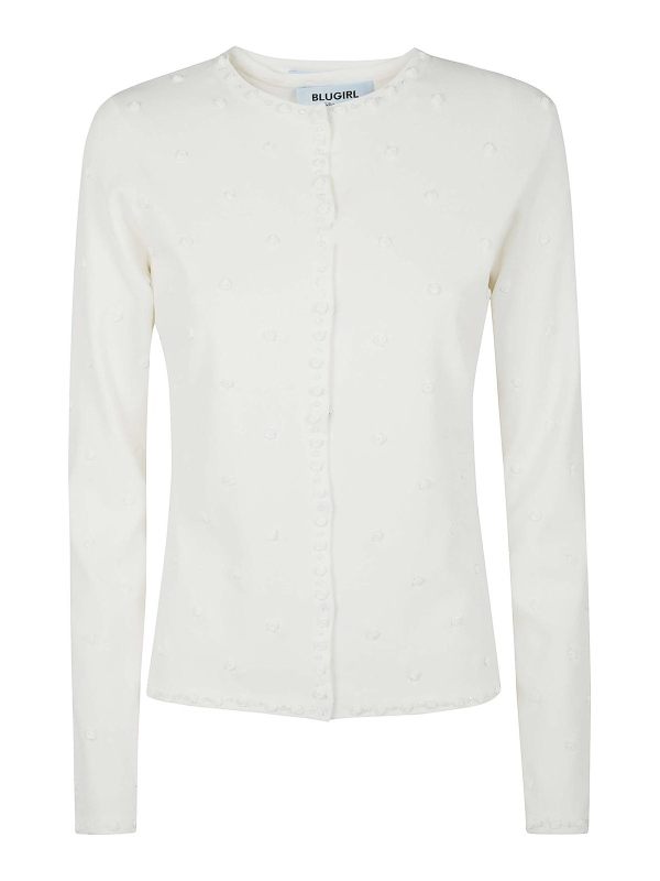 Blugirl Pull Col Rond - Blanc