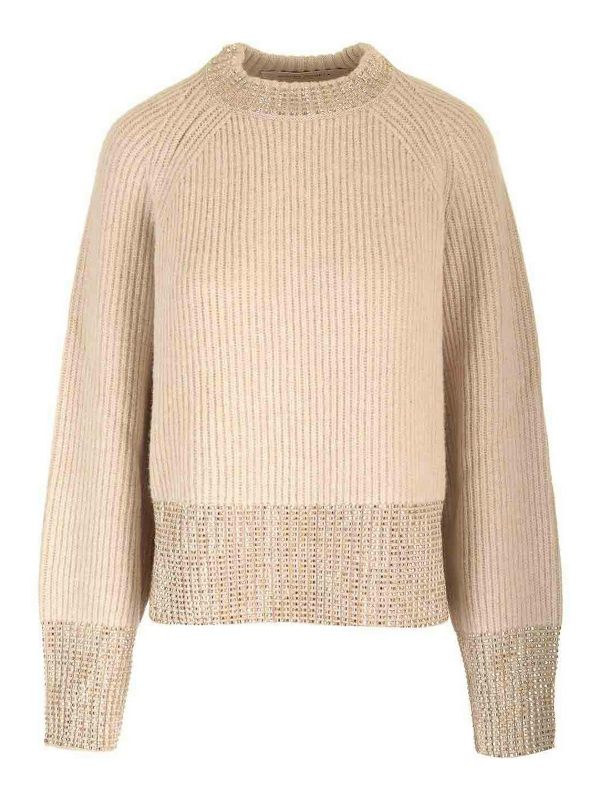Golden Goose Pull Col Rond - Beige