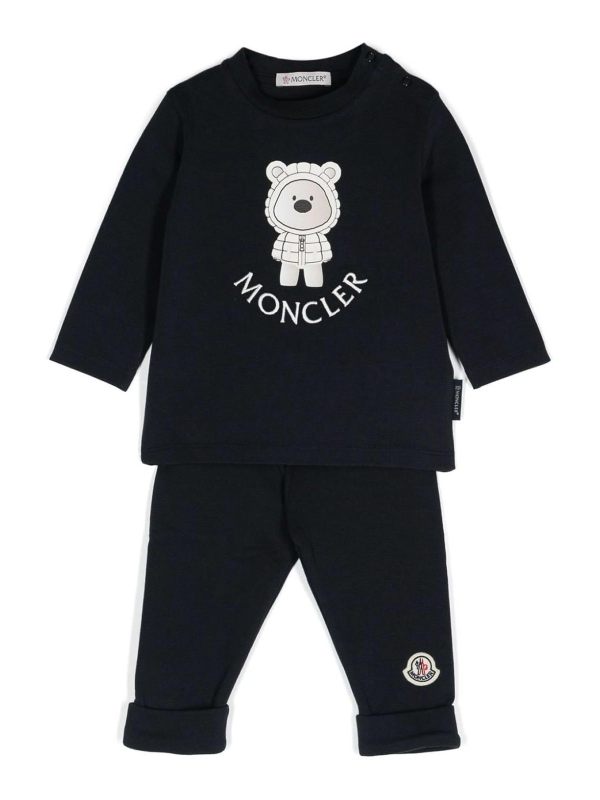 Moncler Pull Col Rond - Bleu