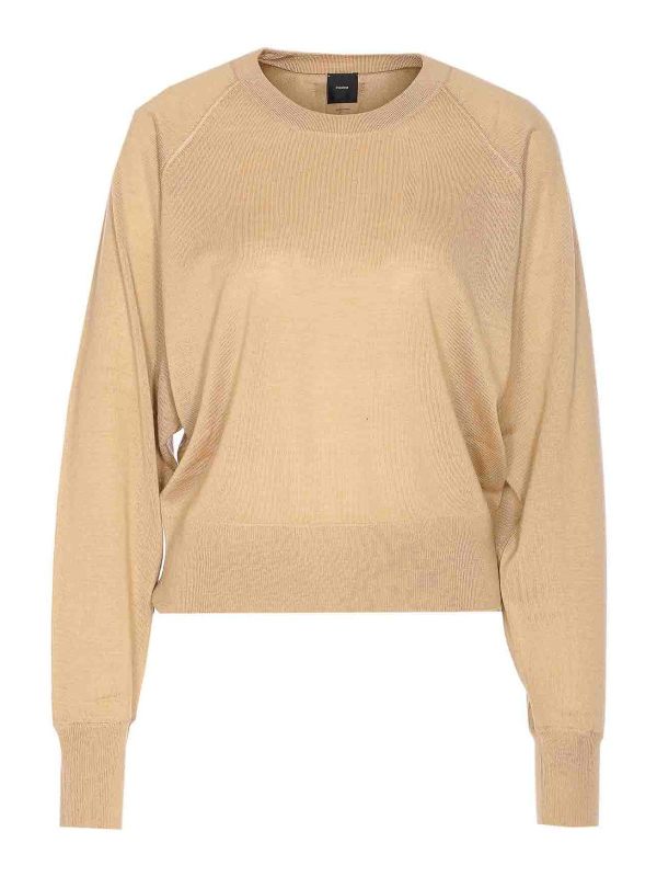 Pinko Pull Col Rond - Beige
