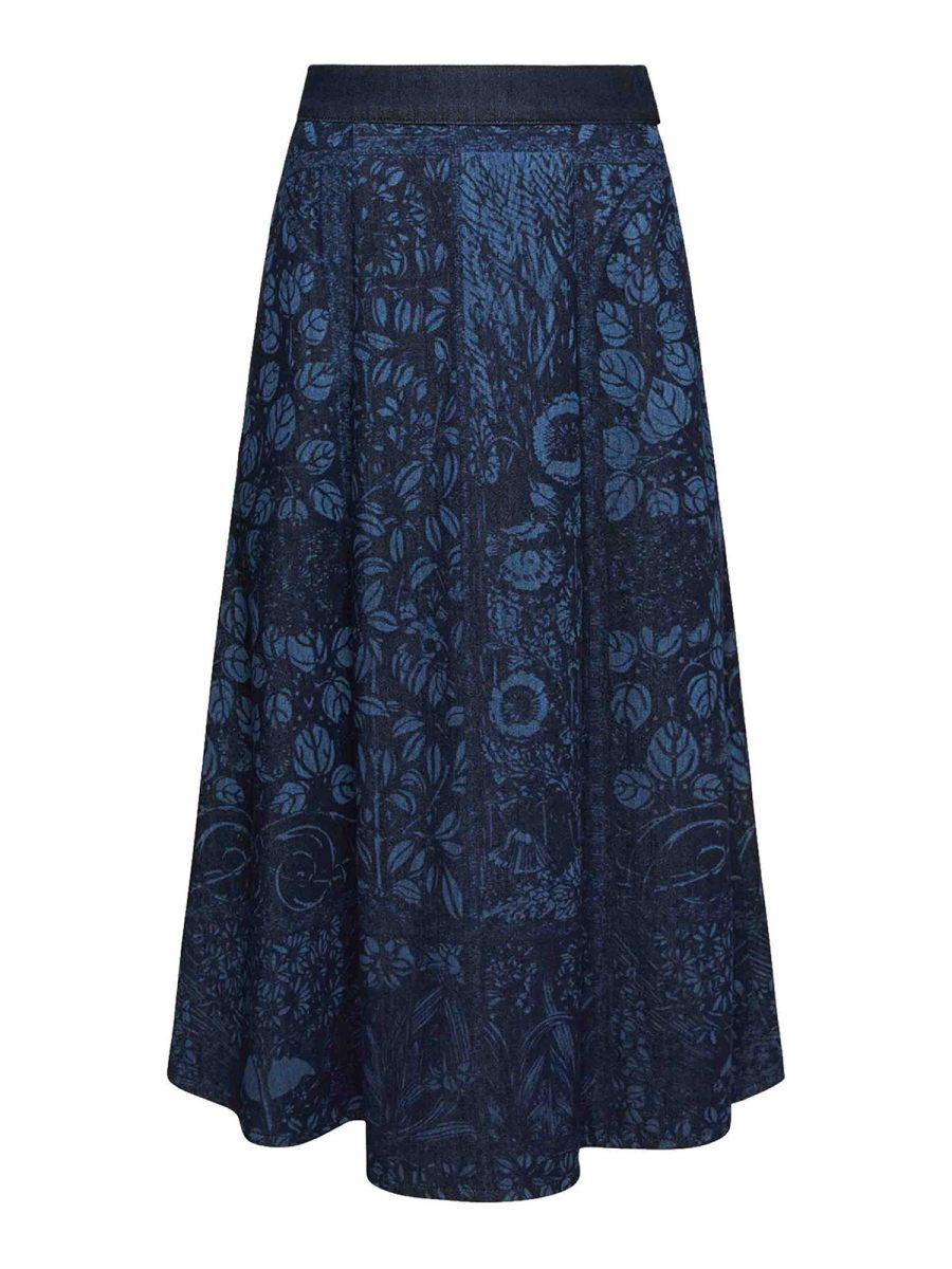 Elena miro' Jupe Midi - Denim
