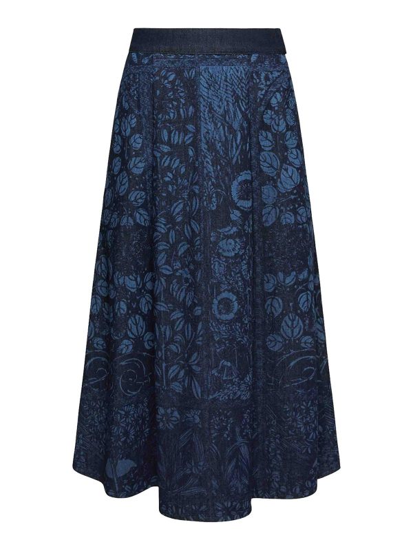 Elena miro' Jupe Midi - Denim