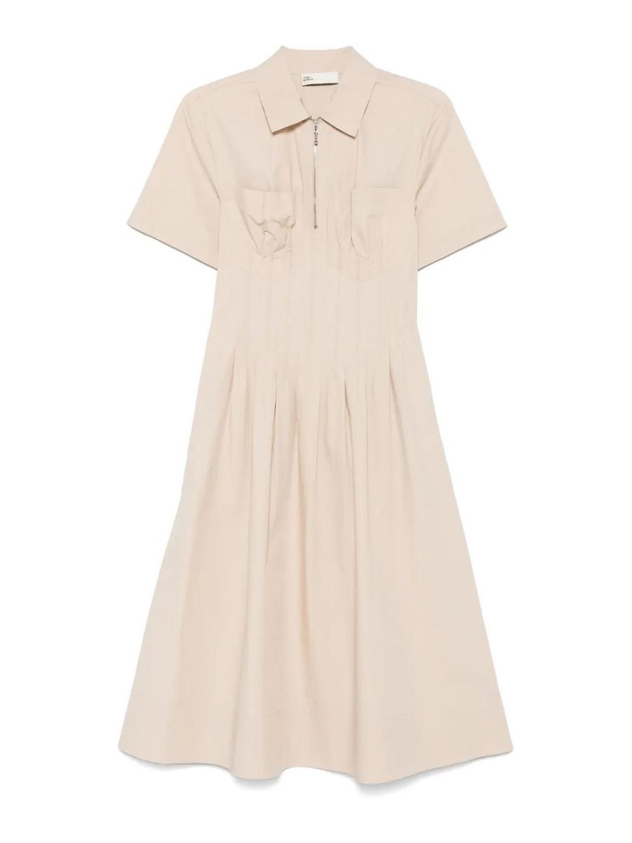 Tory Burch Robe Au Genou - Beige