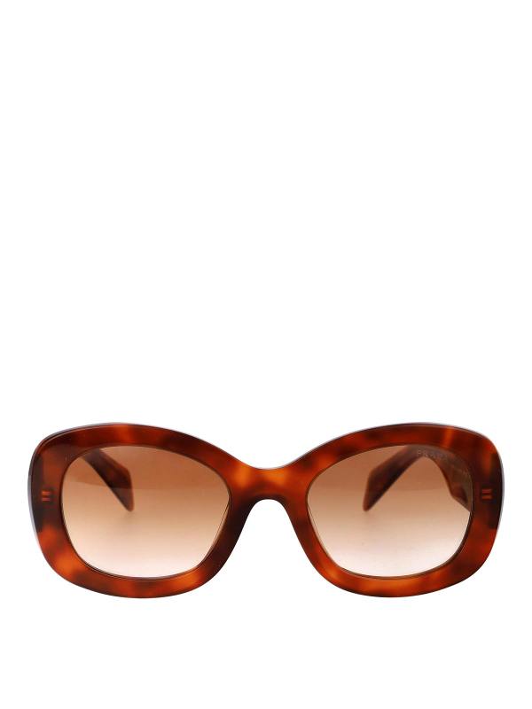 Prada Lunettes De Soleil - Marron