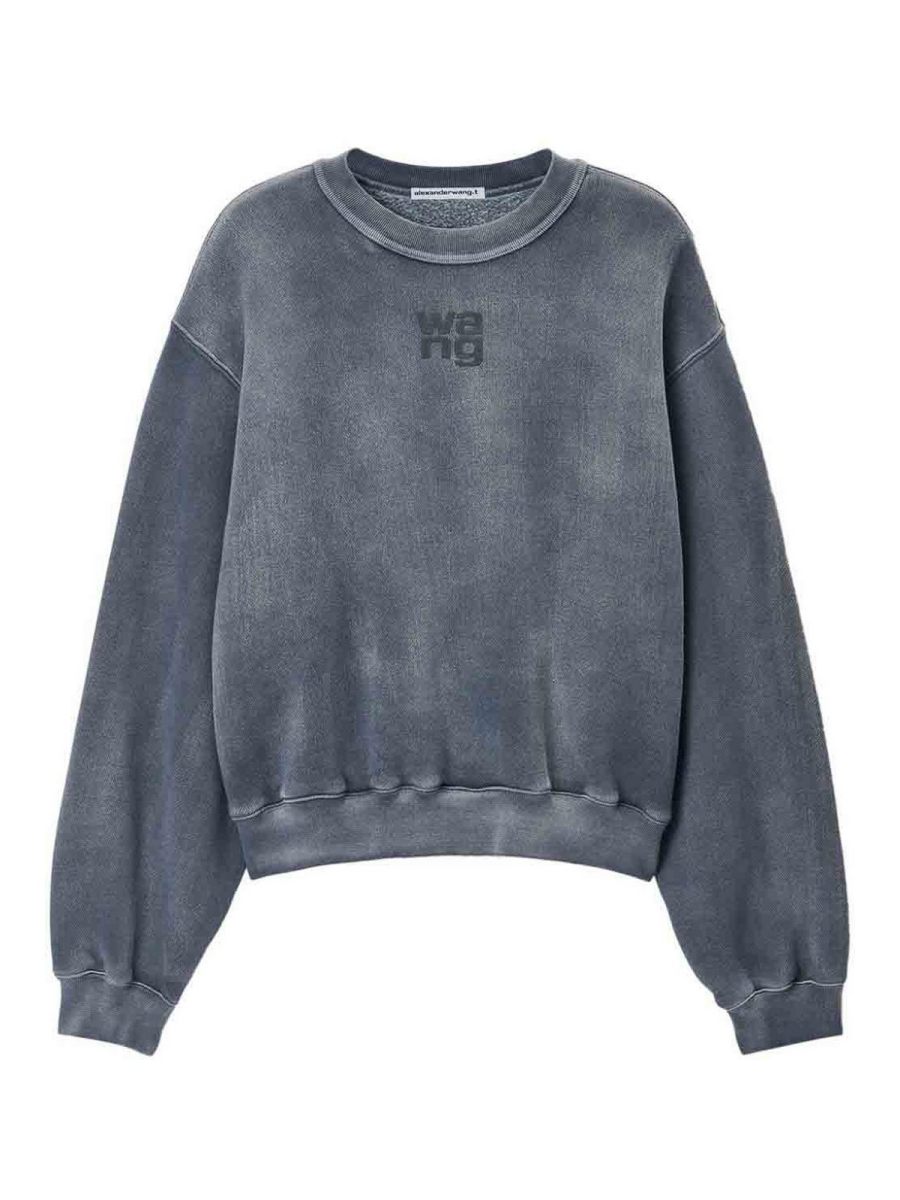 Alexander Wang Pull Col Rond - Gris