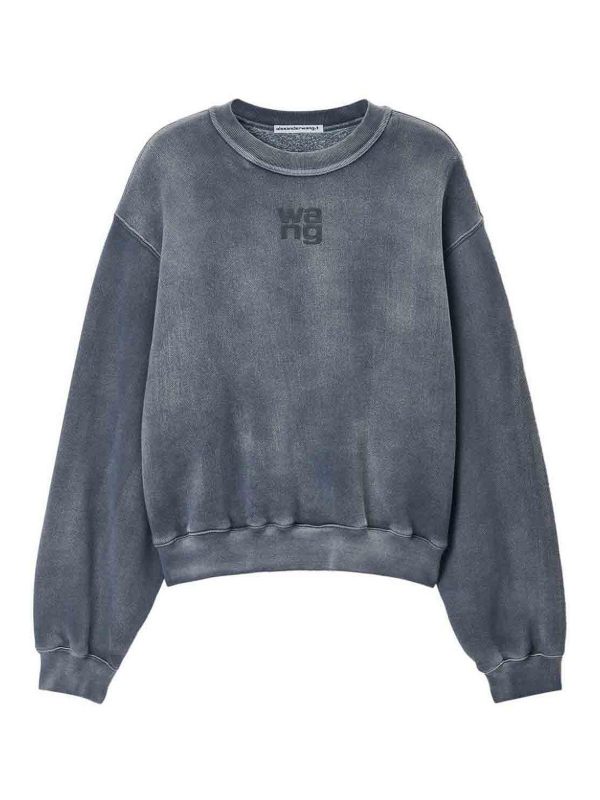 Alexander Wang Pull Col Rond - Gris