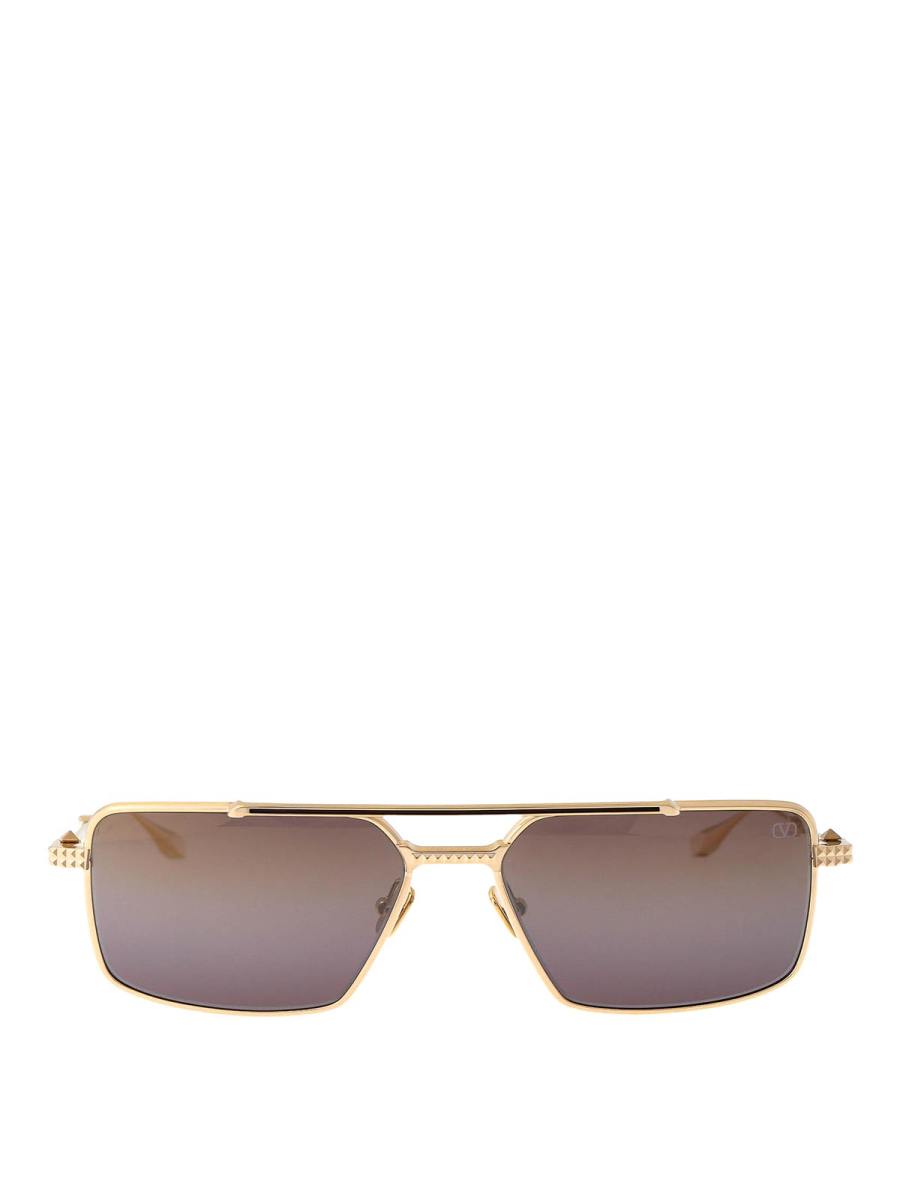 Valentino Garavani Lunettes De Soleil - Or