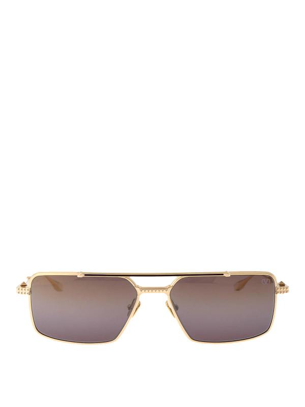 Valentino Garavani Lunettes De Soleil - Or