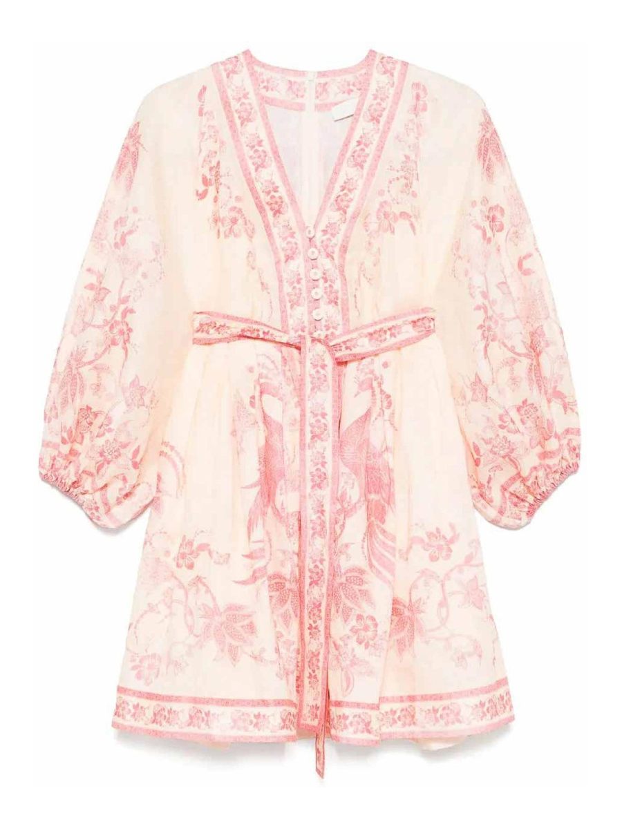 Zimmermann Robe Courte - Crème