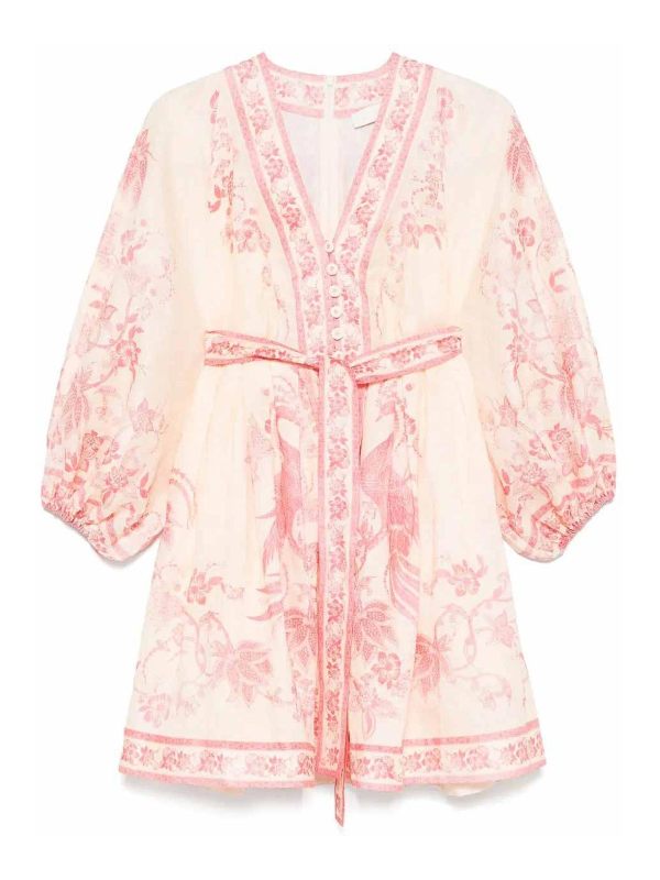 Zimmermann Robe Courte - Crème