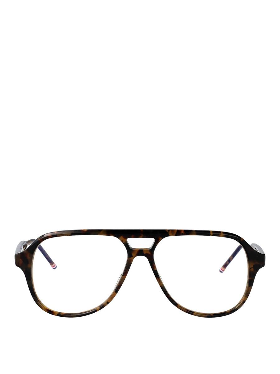 Thom Browne Lunettes De Soleil - Marron