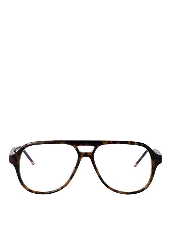 Thom Browne Lunettes De Soleil - Marron