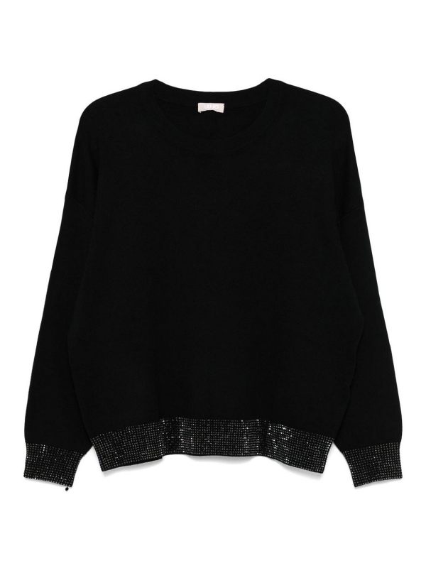 Liu Jo Pull Col Rond - Noir