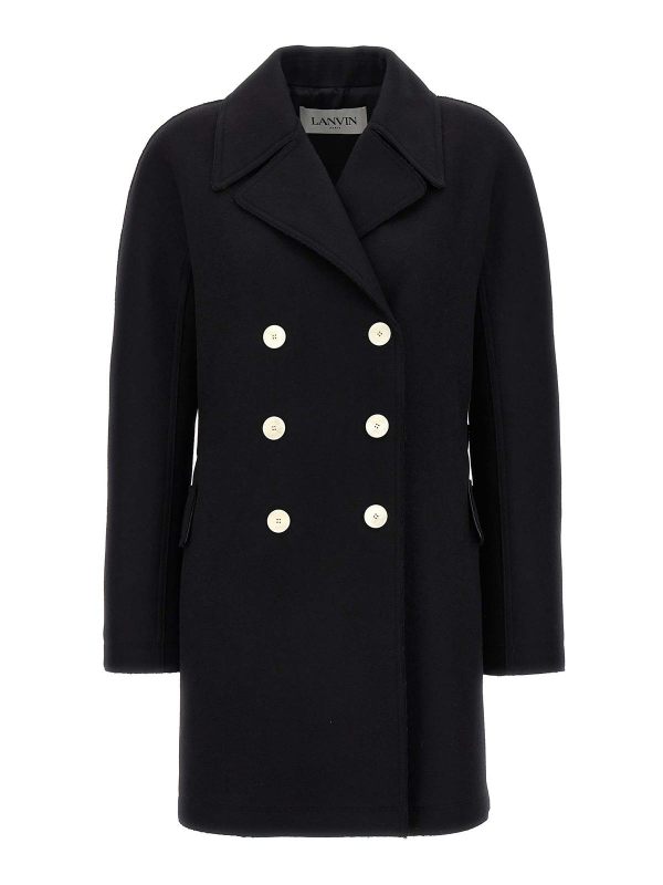 Lanvin Manteau Court - Noir