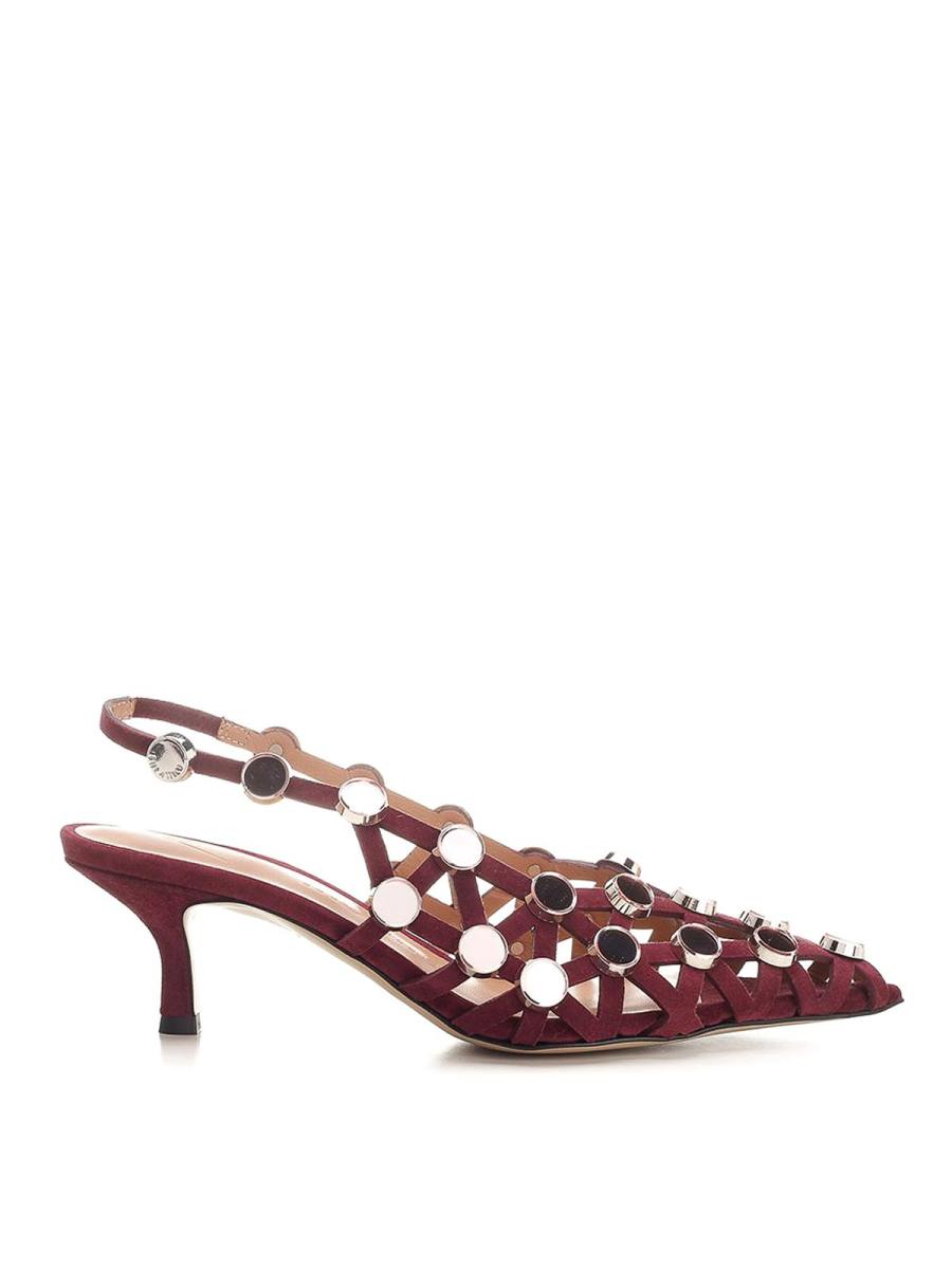 The Attico Chaussures À Talon - Rouge Brun