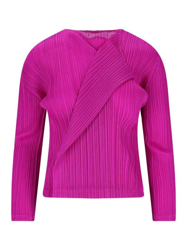Pleats Please Issey Miyake Top - Couleur Chair