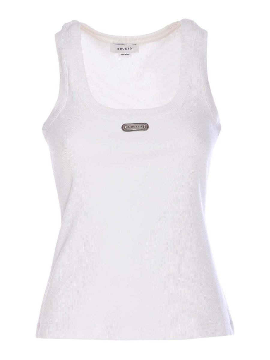 Alexander Mcqueen Top - Blanc