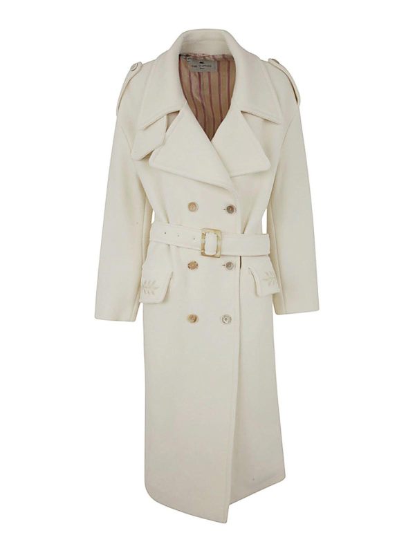 Etro Manteau Court - Blanc