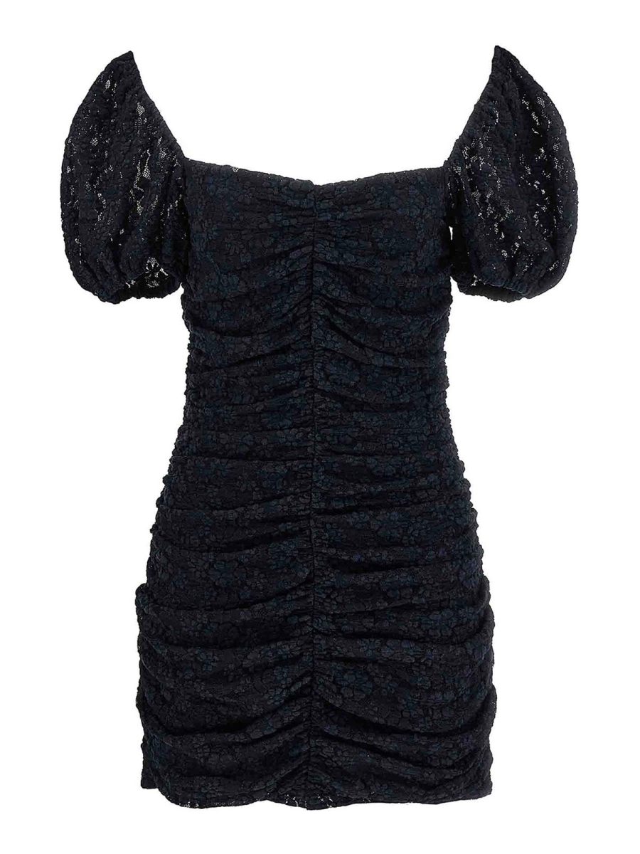 Rotate Birger Christensen Robe Au Genou - Bleu