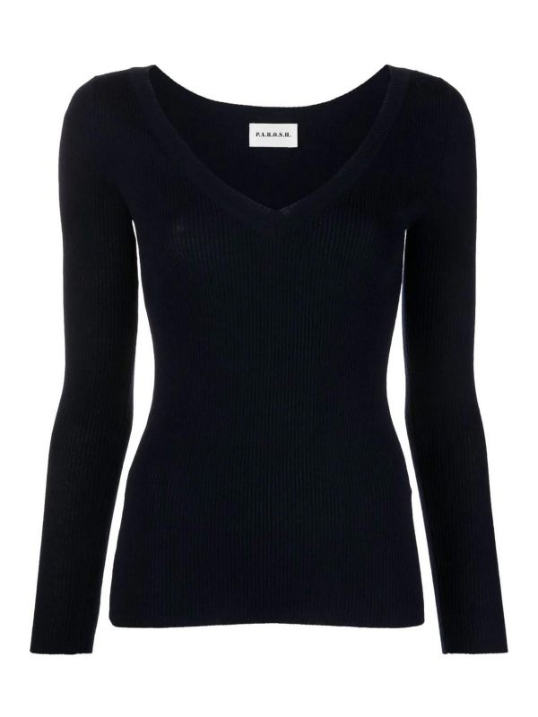 P. A.R. O.S. H. Pull Col Rond - Bleu