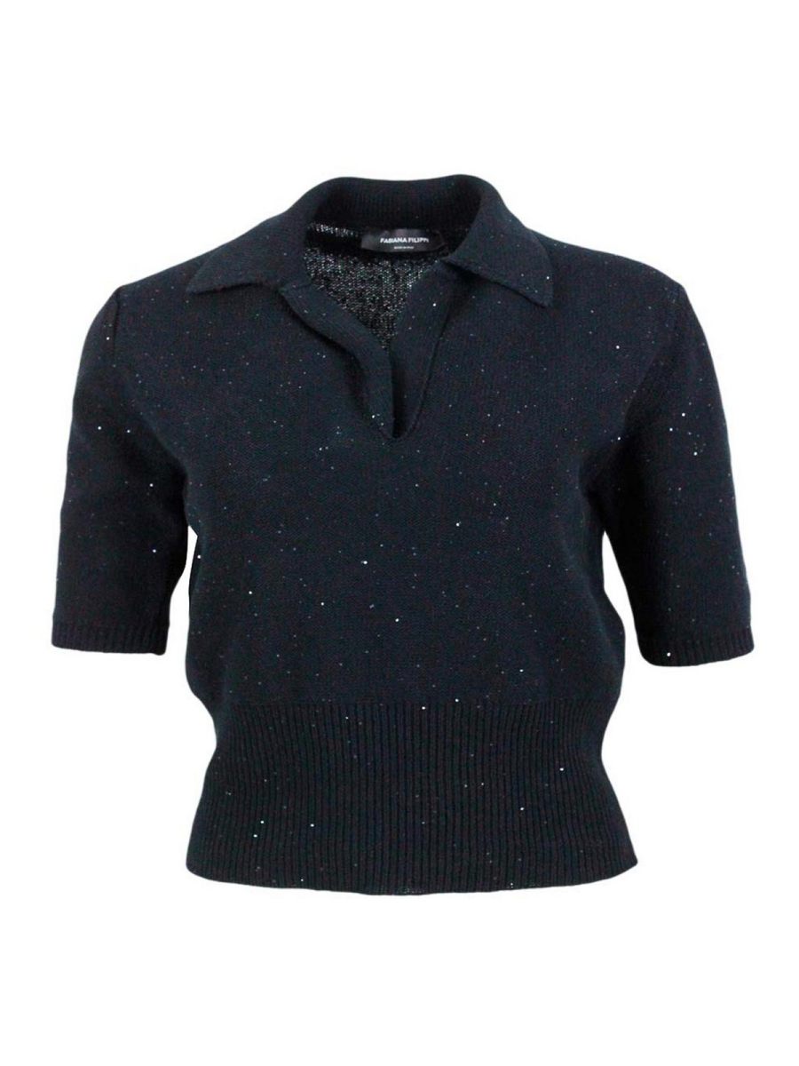 Fabiana Filippi Pull Col Roulé - Noir