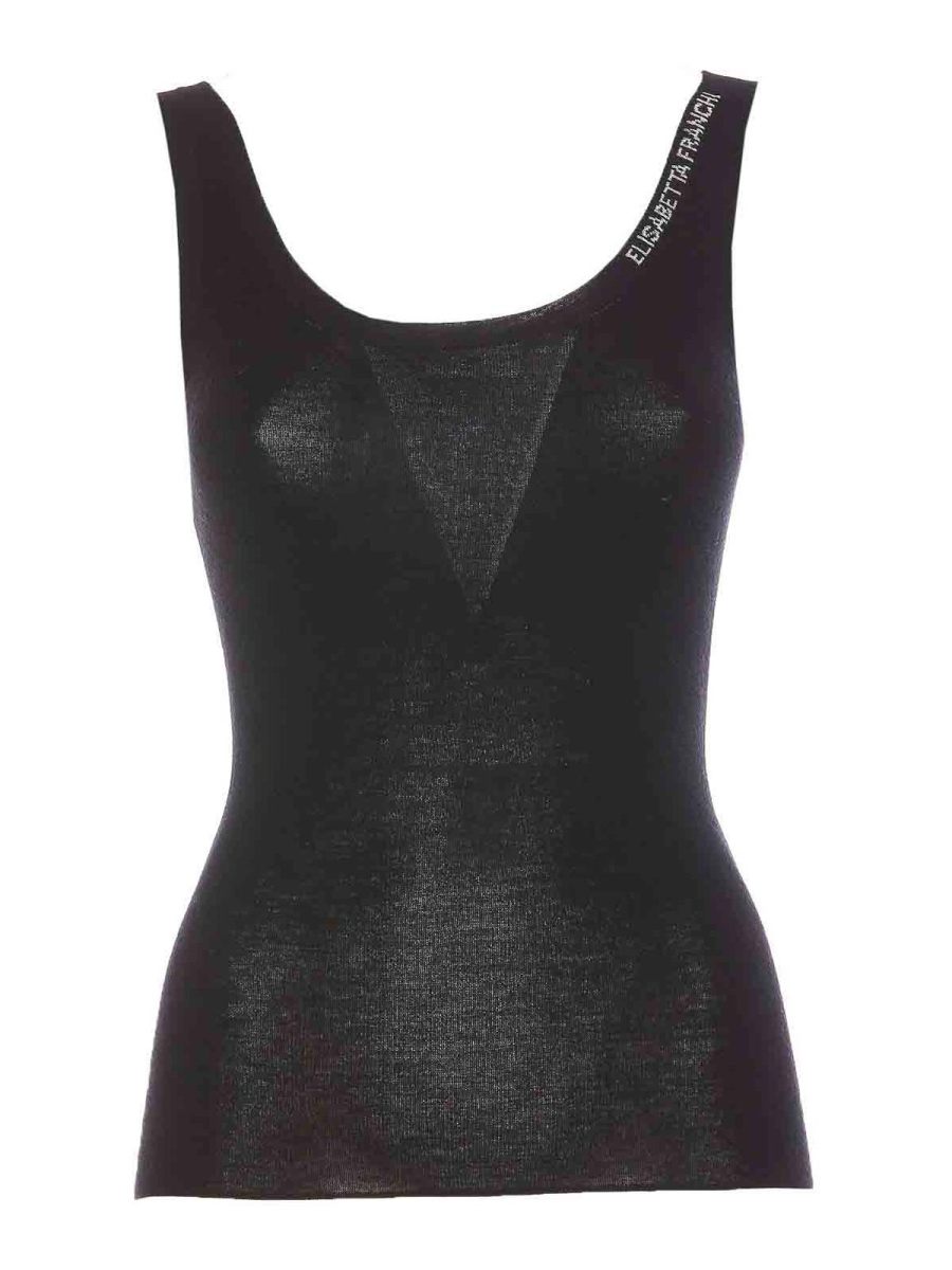 Elisabetta Franchi Top - Noir