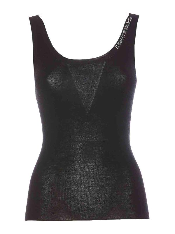 Elisabetta Franchi Top - Noir