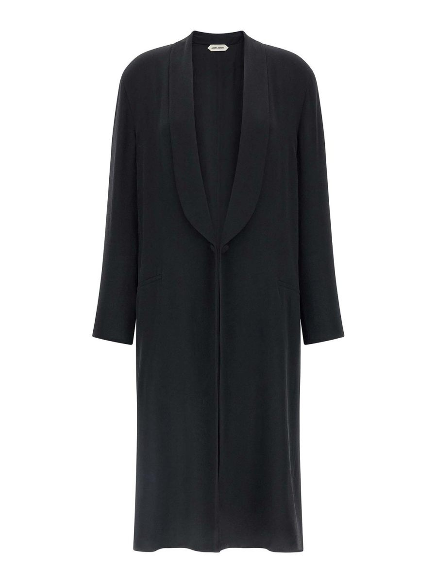Alberta Ferretti Manteau Court - Noir