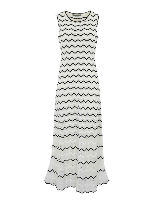 D. Exterior Robe Au Genou - Blanc