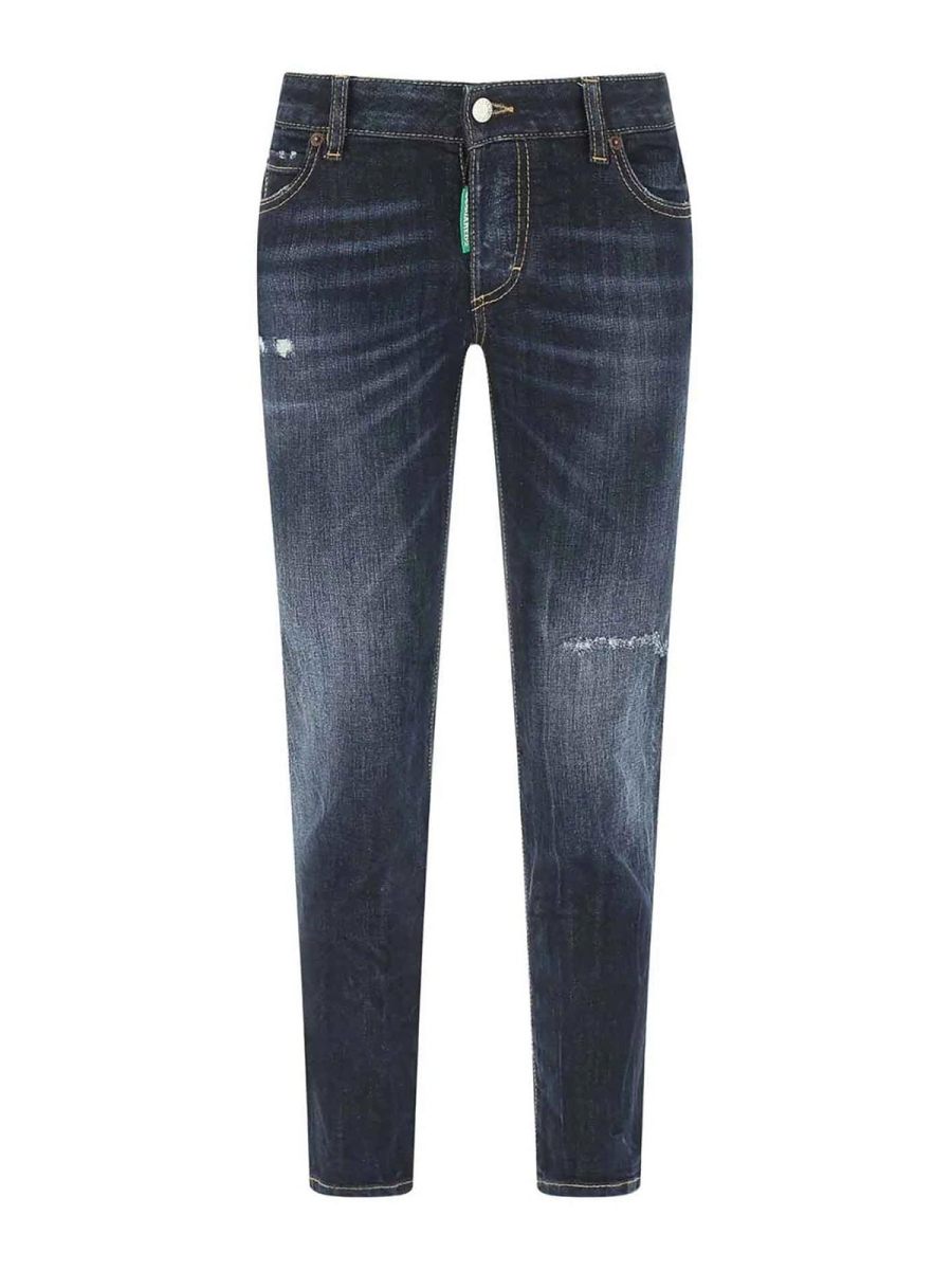 Dsquared2 Jean Droit - Bleu Foncé