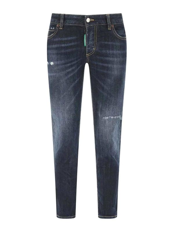 Dsquared2 Jean Droit - Bleu Foncé